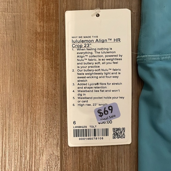 Lululemon Align HR Crop 23” - Picture 3 of 3